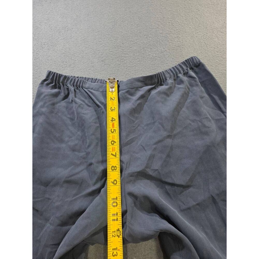 Go Silk Go Luxe Wide 100% silk Pants Relaxed Wide Leg Elastic Pet M A010829 - Picture 6 of 11